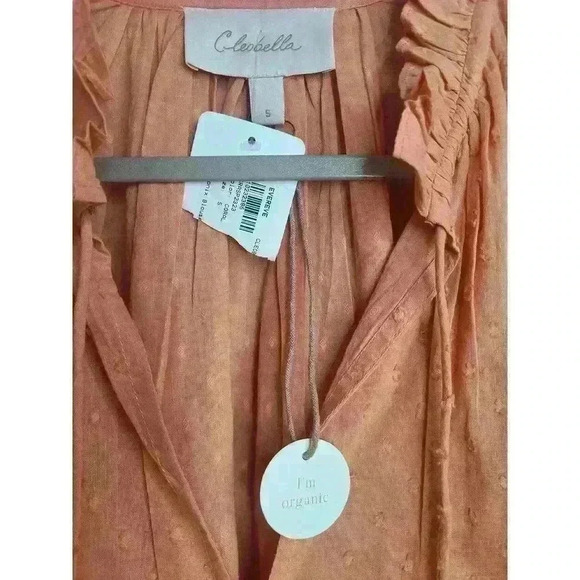Cleobella Phoenix Blouse in Coral Size Small NEW! - Picture 3 of 8